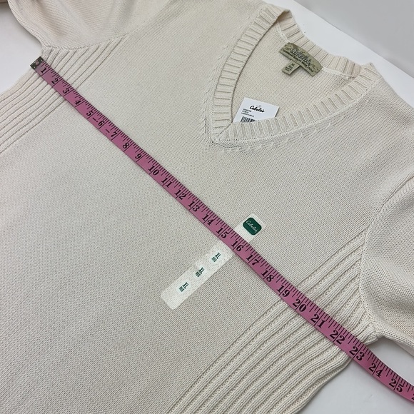 Cabela’s Steamboat II Pullover V-Neckline Sweater XL Reg Ribbed Details - Picture 7 of 12